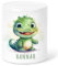 Dino Spardose Kinder personalisiert mit Namen Geldgeschenk zum Geburtstag für Jungen & Mädchen Geschenk Sparschwein aus Keramik