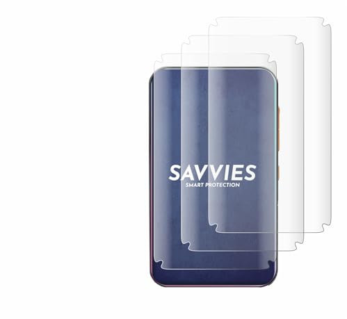 Savvies 4 Pack Full-Screen Protection Film compatible with Timmkoo Q3E Full Cover Screen Protector 3D Curved [Edge to Edge, Scratch Proof]