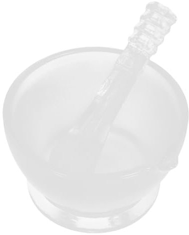 Operitacx Mortero para Triturar Pigmentos Recipiente De Vidrio Kit De Arte Ideal para Artistas y Estudiantes