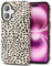 Svanove Cheetah Print Phone Case for iPhone 16 Plus Case Girly Trendy Leopard Pattern, Retro Cool Animal Print, Luxury Cute Case for Women, Aesthetic Y2k Hard Shell Plastic, Beige Polka Dots