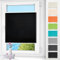 Plissee ohne Bohren klemmfix Schwarz 100x120cm Plisseerollo mit Klemmträger Blickdicht easyfix Jalousie Rollo für Fenster und Tür