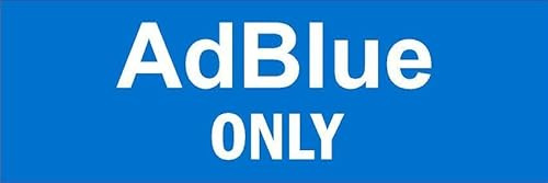 AdBlue ONLY, mandatory sign - Self adhesive sticker (450mm x 150mm)