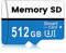 Scheda SD 512GB, kacbuy Scheda di Memoria Alta Velocità SD Card Ultra-HD Scheda TF Grande Capacità Memory Card con Dash Cam/Laptop/PC (512 gb)