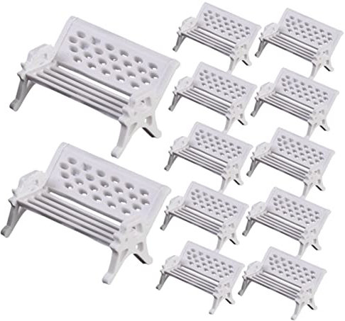 GALPADA 20stücke Miniatur Gartenbänke Dekorative Für Und Mini Landschaft Material Für Kreative Szenen Und Spielzeughäuser