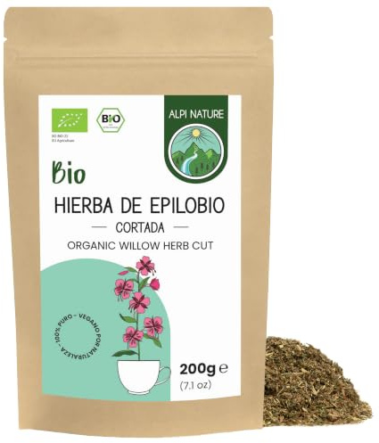 Alpi Nature Weidenröschen Tee BIO 200g, Weidenröschentee | bio Weidenröschen getrocknet mit kleine Blüten, Kräutertee, loser Tee zur Teezubereitung