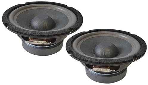 6.5 Speaker Driver 120 Watt 8 Ohm Full Range Chassis Speaker Set of 2