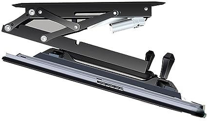 QUSYZD Supporto TV Elettrico - Supporto TV a soffitto motorizzato Ribaltabile da 0 a 85°, Sollevatore TV Nascosto a Scomparsa, Supporto TV motorizzato per TV da 32 a 70 Pollici,