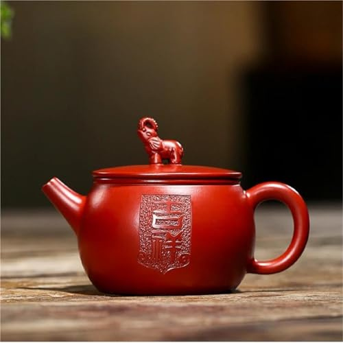Lila Tontopf Auspicious Ruyi Teekanne Teeset 201–300 Ml Samowar Wasserkocher Stil Handgefertigt Teetassen-Set Mit