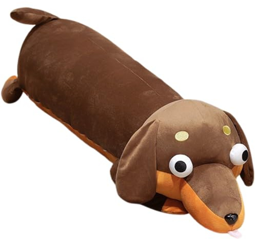 JORCEDI Dackel Kuscheltier, Lang Dackel Hund Kuscheltier XXL Kissen, Gewichtskuscheltier, PlüSch-Hundekissen Weich PlüSchkissen, Geburtstag Deko Geschenk FüR Kinder Baby (160cm,shenzong)