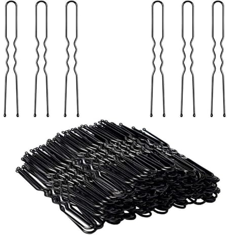 Generic Horquillas en forma de U para moños de 6 cm, horquillas onduladas para recogidos con caja para mujeres, damas y chicas, accesorios para el cabello