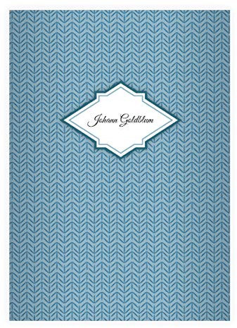 Kartenkaufrausch 2 personalisierte, Elegante DIN A4 Schulhefte, Rechenhefte mit Tweed Optik in hellblau Lineatur 7 (Kariertes Heft)