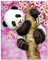 MXJSUA 5D Diamond Painting Set, Diamond Painting, Full Diamant Painting Bilder, Diamant Malerei, Diamond Painting Panda, Malerei Diamant Kinder Süßer Panda, Kreuzstich Wanddekoration 30x40cm