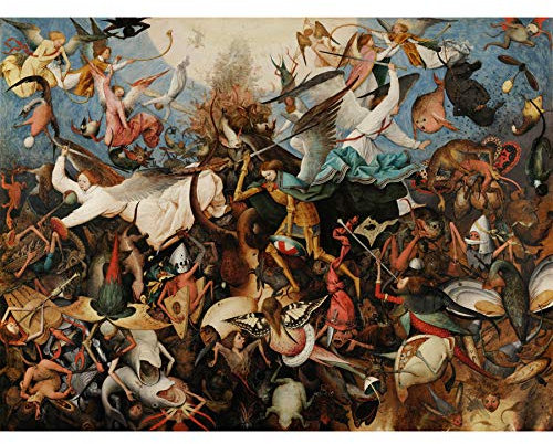Fine Art Prints Pieter Bruegel The Elder The Fall Of The Rebel Angels, extragroßer Kunstdruck Wandbild Poster Premium XL