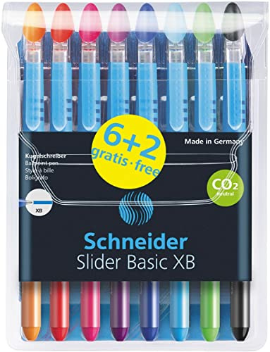 Schneider Ballpen Slider Basic XB Penny A 8 Stücke W.V. 2 Frei