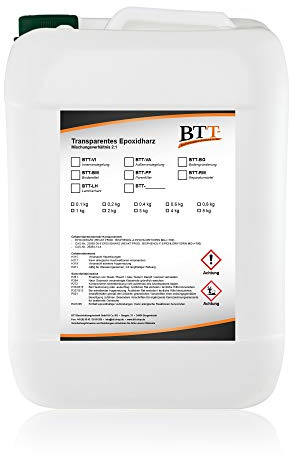 BTT-VI transparente 2K Epoxidharz Bodenversiegelung für Bodenbeschichtung im Innenbereich (bis zu 6m²) Topcoat Kratzerschutz Gießharz Bodenharz Versiegelung
