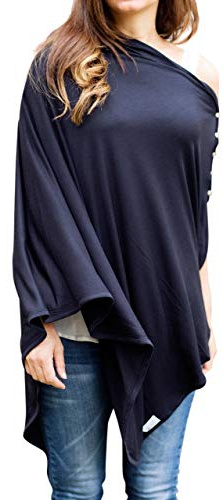 Byrd & Blume Copertura per allattamento al seno, super morbida, per allattamento, scialle, sciarpa, poncho, fascia, coperta per passeggino e seggiolino auto, 100% viscosa, certificato OekoTex, 152,4