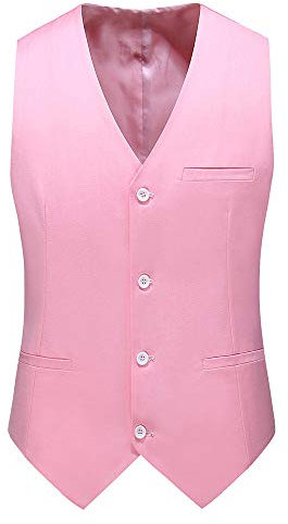 YOUTHUP Gilet Homme de Costume Mariage Gilets Costume Classique Multicolore Waistcoat Elégant