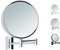 Libaro Kosmetikspiegel Imola 360° Schminkspiegel mit Wandmontage, Rasierspiegel doppelseitig mit Vergrößerung (Silber (3x/7x))