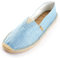 Kentti Espadrillas Loafer Slip On Piatta Uomo Blu Chiaro 44 EU