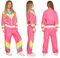 Boland 88532 - Kostüm Trainingsanzug 80er Jahre mit Taschen, Jacke und Hose, Campinganzug, Jogginganzug, Junggesellenabschied, Retro Style, Sportler, Gruppenkostüm, Motto Party, Karneval