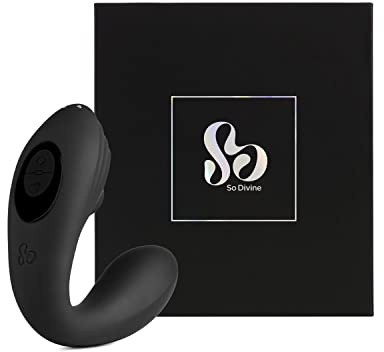 So Divine Pearl Vibe G-spot Clitoral Suction Stimulator- Clit Sucker & Vibrator, 9 Suction Intensities & 9 Vibrating Patterns- Waterproof Sex Toy for Women- Black- Discreet delivery.