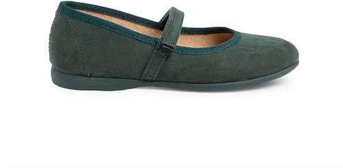 Pisamonas Mädchen Riemchenballerinas Aus Serratex Mit Klettverschlussriemen Größe 38 Farbe Grün