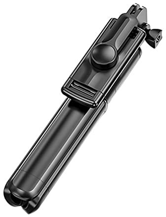 Andoer Perche à selfie - Trépied extensible en 5 parties - Télécommande BT - Compatible avec les smartphones Huawei pour la photographie de portrait, les photos de groupe, le streaming en direct