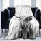 MYPALL Decke Sofa Flannel Grau & Yak Weihnachten Flanelldecke Kuscheldecke Warm, Gemütlich, Super Weiche für Mädchen, Jungen, Erwachsene, Bett, Sofa 130 x 150cm