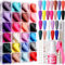 Teenitor Long Press On Nails Coffin Fake Nails Long Ballerina False Nails, 576pcs Long Coffin Press On Nails Full Cover Matte Coffin Nail Tips with Nail Glue, Acrylic Nail Clipper, Nail Art Stickers