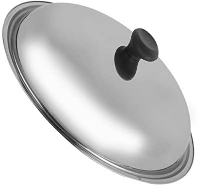 Stainless Steel Pot Lid Round Pot Lid Stainless Steel Universal Lid for Pots Pans and Skillets 28cm Metal Dome Lids Replacement Frying Pan and Cast Iron Skillet Lid