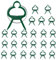 VIVIIHOO Pflanzenclips Pack von 24 - pflanzenklemmen, pflanzenklammer, pflanzenklipps, pflanzenklammern, tomantenclip, tomanten Clips - Stabile Hochwertige Klemmen für Pflanzen am Spalier.