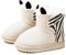 Fudaolee Stivali da Neve per Bambine e Ragazze Calda Foderati Stivaletti Carino Peluche Stivali Morbide Piatto Scarpe Invernali All'aperto Antiscivolo Boots Grigio 29/30 EU = Etikett 180