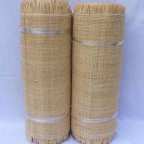 Ratan Rollo Mimbre Hoja de Tela de Bastón Natural, Rollo de Hoja Malla Pretejida de Caña, Material de Enlatado para Sillas, Cincha de Mimbre de Tejido Abierto para Proyectos de Confección ( Size : 40x