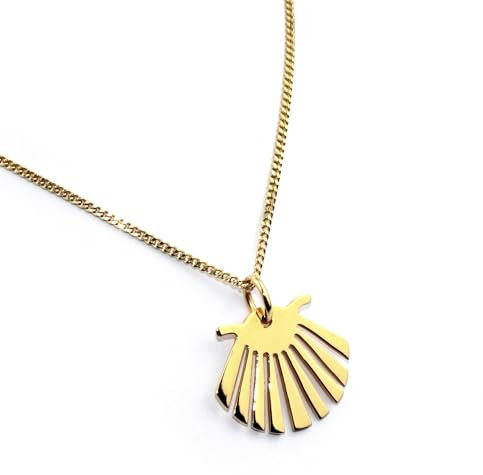 Jakobsweg [Bewahrer] Pendentif Coquille Saint-Jacques doré