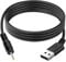 DR. WATCH 2.5mm * 0.7mm USB 2A 90cm Black Charger Power Cable Lead for 5V 6V - Versatile and Durable, Fast Charging Made Easy!