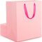 EUSOAR Buste Regalo Grandi - 230GSM Rosa Buste di Carta con Manici - 20 Pezzi Sacchetti Carta Grandi L 25x13x32cm - Sacchetti Regalo Shopper Carta - Rosa Busta Regalo Compleanno Festa