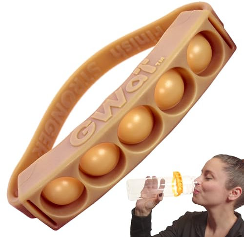 GWaT - Hydration Tracker for Water Bottles, Helps You Drink More (Brown Sugar)