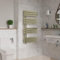 Warmehaus 1200x600mm Brushed Brass Designer Bathroom Electric Heated Towel Rail Rad Ladder Radiator Kit 700W