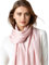 LA FERANI Sommerschal Damen Kaschmir extra dünn Halstuch Stola 200x70 rosa leicht durchsichtig Umschlagtuch für Sommer Saison Casual Business Style Hochzeit Geschenk für Sie (Rosa)