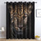 Generisch Vorhänge Leopard Muster - Gepard Wildtiere Fenster Gardinen mit Ösen, Vorhang Blickdicht Verdunklungsvorhänge Thermovorhang für Wohnzimmer Schlafzimmer Deko 2er Set, H 160 x B 132 cm B-#93
