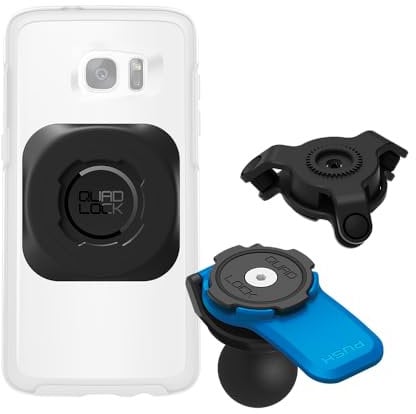 Quad Lock Motorcycle 1 Ball Adaptor Phone Mount Kit with Vibration Dampener and MAG Universal Adaptor