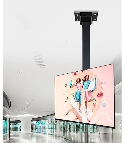 Support TV portable Support TV mobile sur roulettes pour téléviseurs de 32 à 65 pouces | Chariot TV anti-basculement et ultra stable | Roulettes pivotantes robustes et non marquantes | Support de tabl