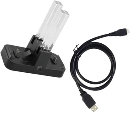 Mikikit Dock Slot Per Controller Pro Caricamento Indicatore Led Compatibile Joy Controller