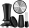 WwuHua Espresso Zubehör Set, 22pcs Tamper Set, Umfassendes Barista Zubehör Enthält 51mm Tamper,Tamper Matte, Rührlöffel, Aufschäumkrug,Rührlöffel, Latte Art Stift und Dekorative Schablonen (Oval-003C)