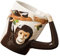 Cabilock Cute Monkey Ceramic Mug with Handle Novelty Coffee Cup for Office Home Heat-Resistant Water Cup for Tea Milk Juice Great for Friends Family