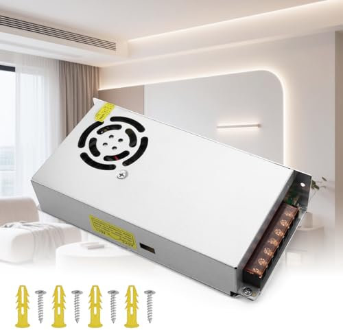 KSIBNW Fuente de Alimentacion 12V 20A 240W Transformador 220V Adaptador de corriente AC 110V/220V a DC 12V 20A 240W Bajo Voltaje Conmutada Driver Regulada Universal Transformador para Tira de LED