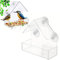 Transparent Fenster Futterhaus für Vögel, Vogelhaus Fensterscheibe, Vogelfutterhaus für Wildvögel, Bird Feeder Vogelfutterspender Acryl mit Saugnäpfe, 15 x 15 x 6.5 cm