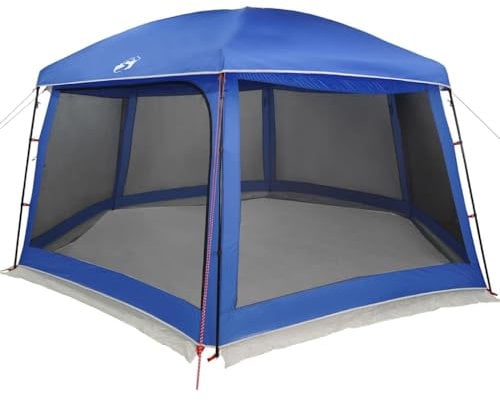 vidaXL Poolzelt mit abnehmbarem Überzelt Netzwänden Azurblau 618x532cm, Pooldach, Pool-Pavillon, wasserdichtes Zelt, Poolpartyzelt, Poolüberdachung