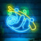 CoolGift Mart Faultier Neon-Schild, Faultier Lampe Wanddekoration, dimmbare Geburtstagsfeier Dekorationen für Haus, Terrasse, Garten, Bars, Restaurants, Hotels, Geschäfte, Clubs