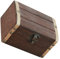 PACKOVE Petites Boîtes En Bois Coffre De Pirate Avec Serrure Boîte À Trésors Vintage Pour Centres De Table Décoratifs